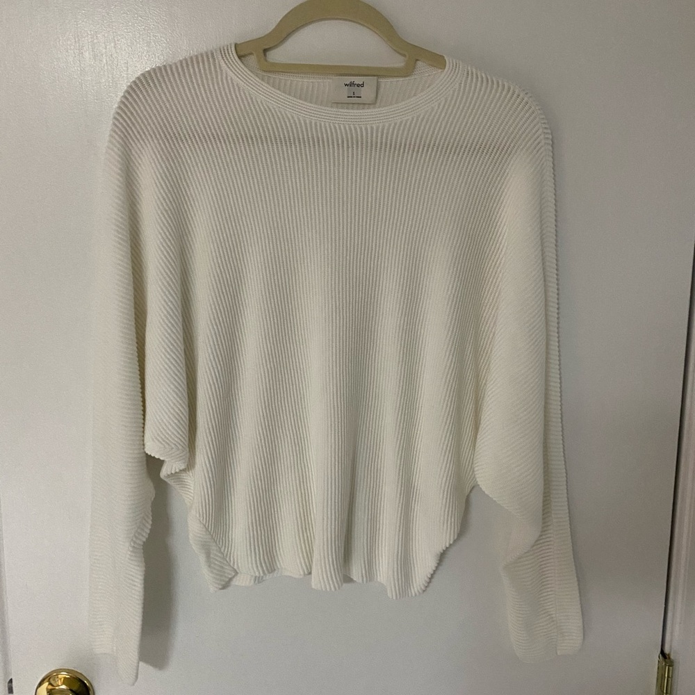 Aritzia Wilfred Classic Ribbed Sweater